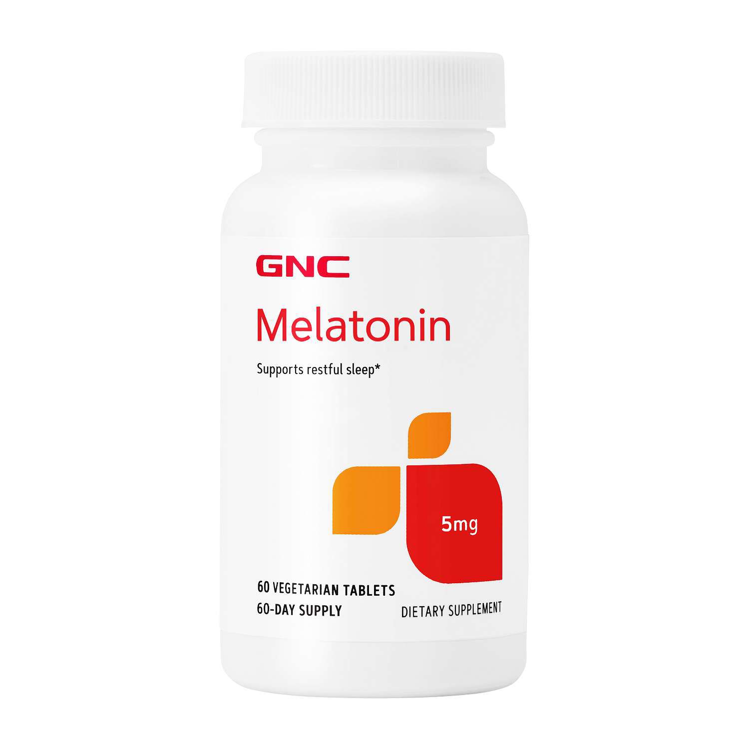 Melatonin 5 mg - 60 Vegetarian Tablets (60 Servings)  | GNC